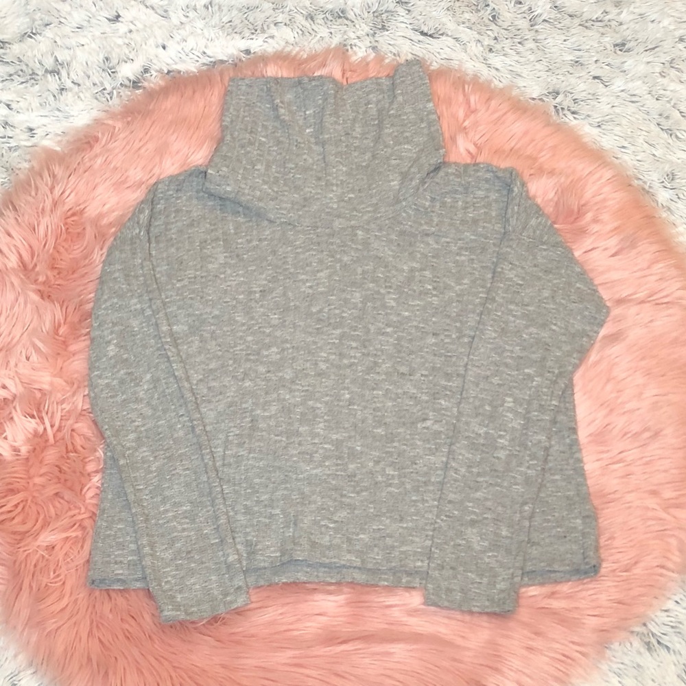 BP Gray cozy Ribbed sweater